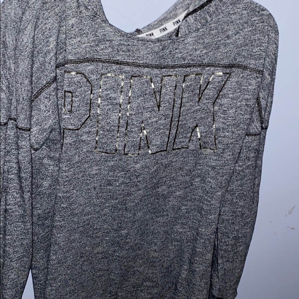 Open Back PINK sweatshirt